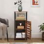 Industrial Side Cabinet Bedside Table Nightstand, thumbnail 3 of 7