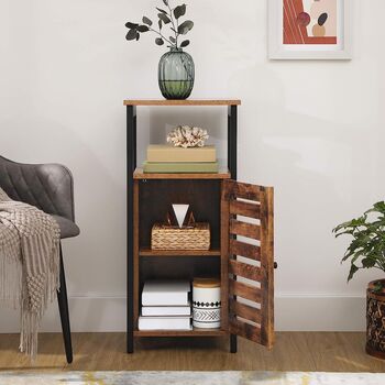 Industrial Side Cabinet Bedside Table Nightstand, 3 of 7