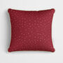 Personalised Red Gingerbread House Cushion, thumbnail 3 of 7