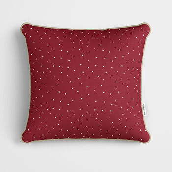 Personalised Red Gingerbread House Cushion, 3 of 7