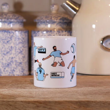 Man City Football Players Mug, 2 of 5
