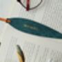 Willow Personalised Leather Bookmark, thumbnail 3 of 10