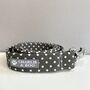 Grey Polka Dot Collar And Lead For Girl And Boy Dogs, thumbnail 4 of 7