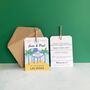 Las Vegas Illustration Save The Date Luggage Tag, thumbnail 5 of 7