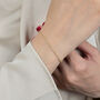 Gold Plated Everyday Rope Chain Stacking Bracelet, thumbnail 2 of 4