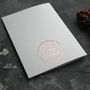 'Hello Little Man' Rose Gold Foil Baby Card, thumbnail 4 of 4