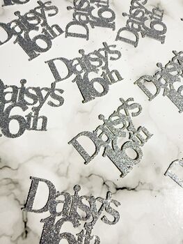 Personalised Glitter / Mirror Table Decorations, 5 of 10