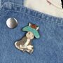 Peter Rabbit | Benjamin Bunny Enamel Pin Badge, thumbnail 2 of 3