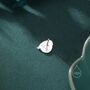 Chubby Robin Bird Stud Earrings In Sterling Silver, thumbnail 7 of 12