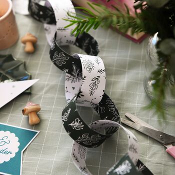 Mixed Greenery Christmas Paper Chains Kit, 4 of 4