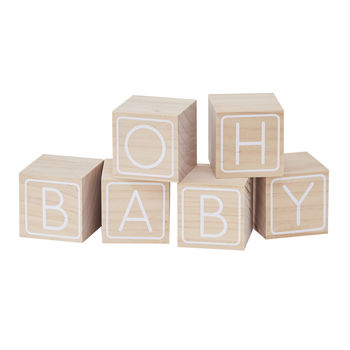 Wooden Build A Block Alternative Baby Guestbook, 2 of 3