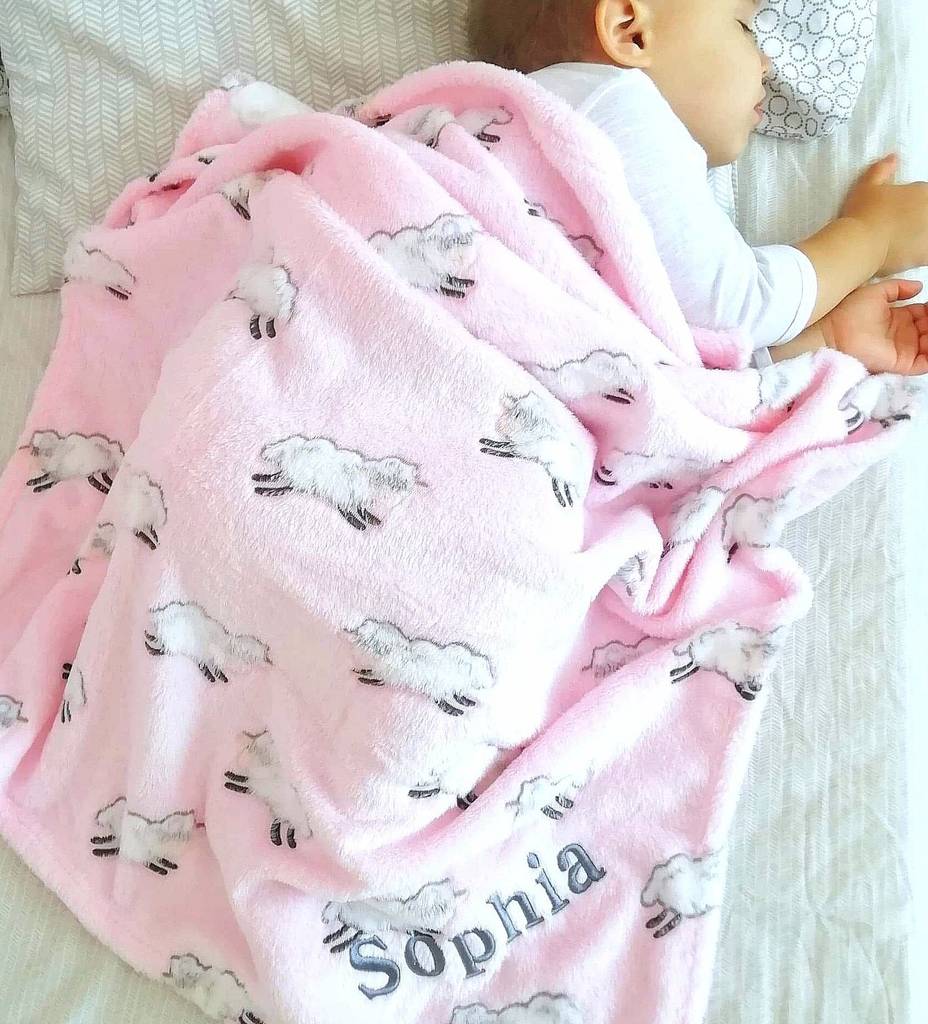 pink teddy fleece blanket