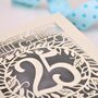 Silver Wedding Anniversary Card 25 Amazing Years, thumbnail 2 of 7