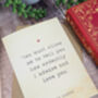 Pride And Prejudice Valentine’s Card – Jane Austen, thumbnail 3 of 3
