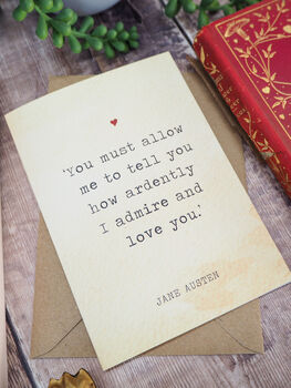 Pride And Prejudice Valentine’s Card – Jane Austen, 3 of 3