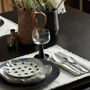 Retro Black Ripple Stemmed Wine Glasses Set Of Four, thumbnail 2 of 7