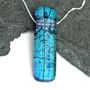Blue Green Colour Changing Glass Necklace, thumbnail 7 of 12