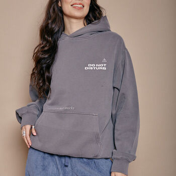 Do Not Disturb Slogan Hoodie, 2 of 5