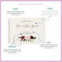 Personalised Burgundy Floral Wedding Guest Book, thumbnail 7 of 7