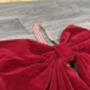 Personalised Luxury Velvet Christmas Door Bow, thumbnail 7 of 7
