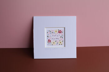 Floral Nana Mini Art Print, 4 of 10