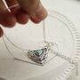 Sterling Silver Turquoise Triangle Set, thumbnail 2 of 6