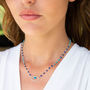 Evil Eye Protection Turquoise And Lapis Lazuli Necklace, thumbnail 3 of 11