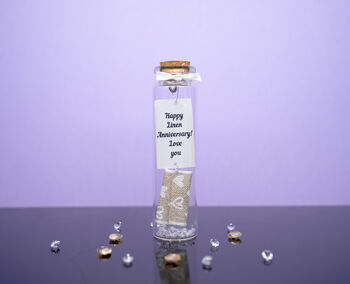 Personalised 4th Linen Anniversary Small Photo Keepsake Gift, 2 of 2