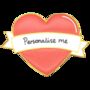 Biscuiteers Hand Iced Personalised Valentine’s Heart Letterbox Biscuit, thumbnail 3 of 3