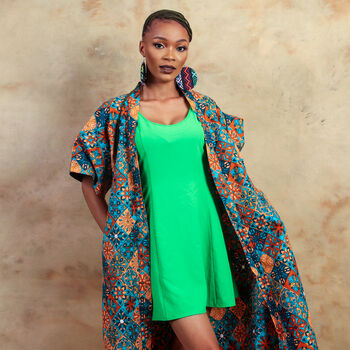 African Wax Print Kimono, 7 of 7