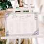 Vintage Tea Party Wedding Table Plan Acrylic Sign, thumbnail 1 of 4