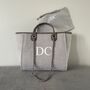 Personalised Grey Large Chain Tote Work Bag, thumbnail 9 of 9