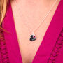 Personalised Heart And Birthstone Necklace, thumbnail 2 of 9