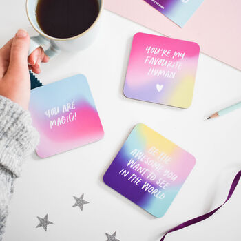 Be The Awesome In The World Motivational Coaster, 3 of 3