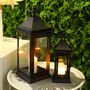 Set Of Two Black Outdoor Candle Lantern, thumbnail 5 of 6