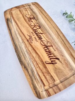 Personalised Engraved Family Name Board Wild Herb, 6 of 6