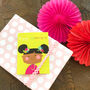 Mini Flower Girl Birthday Card, thumbnail 1 of 5