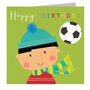 Footballer Happy Birthday Card, thumbnail 2 of 5