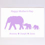 Personalised Elephant Family Mother's Day Card, thumbnail 5 of 7