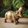 Gold Hippo Ornament, thumbnail 6 of 11