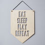 Personalised Children's Hanging Wooden Flag, thumbnail 1 of 7