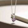 Sterling Silver Birthstone Necklaces, thumbnail 5 of 12