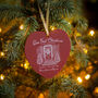 Personalised 'Our First Christmas In Our New Home' Heart Ornament, thumbnail 1 of 4