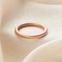 Men's Round Satin 9ct Gold Wedding Ring, thumbnail 4 of 6