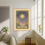 Set Of Two Moon And Star Tarot Card Art Prints, thumbnail 3 of 4