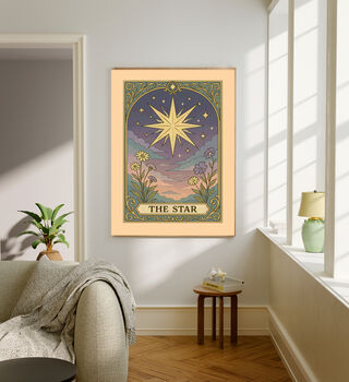 Set Of Two Moon And Star Tarot Card Art Prints, 3 of 4