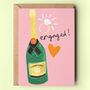 Engaged Champagne Card, thumbnail 1 of 2