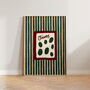 Olives Striped Kitchen Wall Art Print, thumbnail 2 of 8