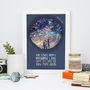 Proposal Personalised Map Of The Stars Engagement Print, thumbnail 1 of 3