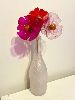 Valentines Small Recycled Plastic Bottle Flower Bouquet, 8 of 8